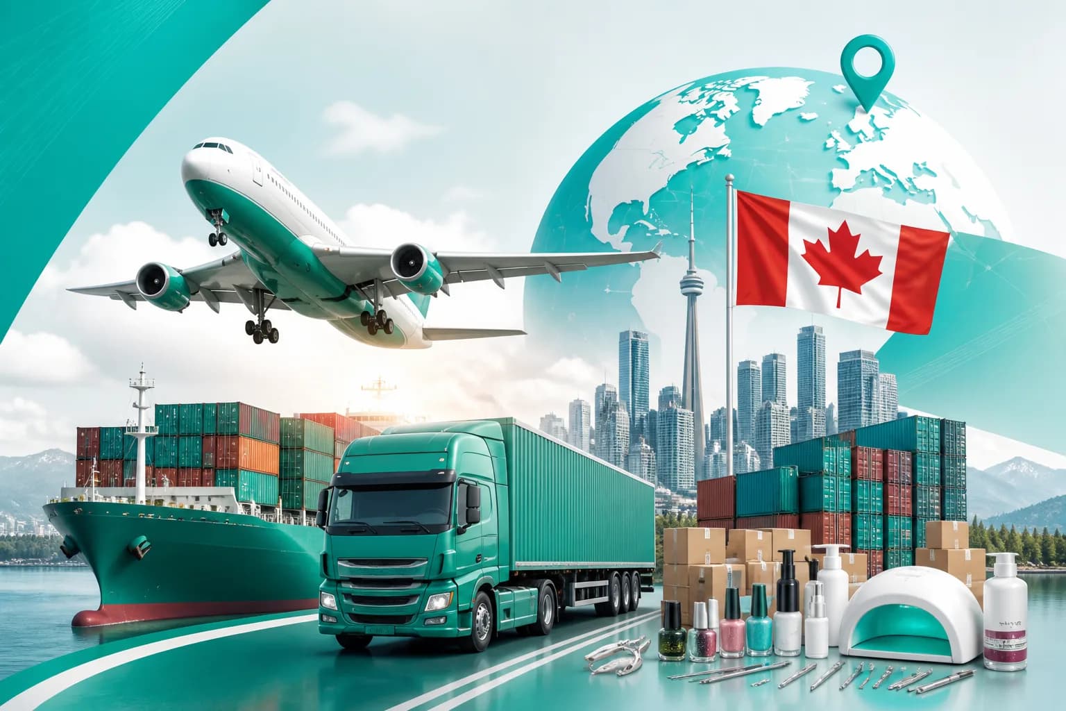 Hướng dẫn gửi đồ làm nail đi Canada an toàn, đúng chuẩn hải quan quốc tế