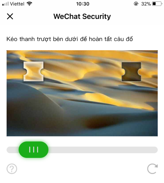 Xác nhận Wechat