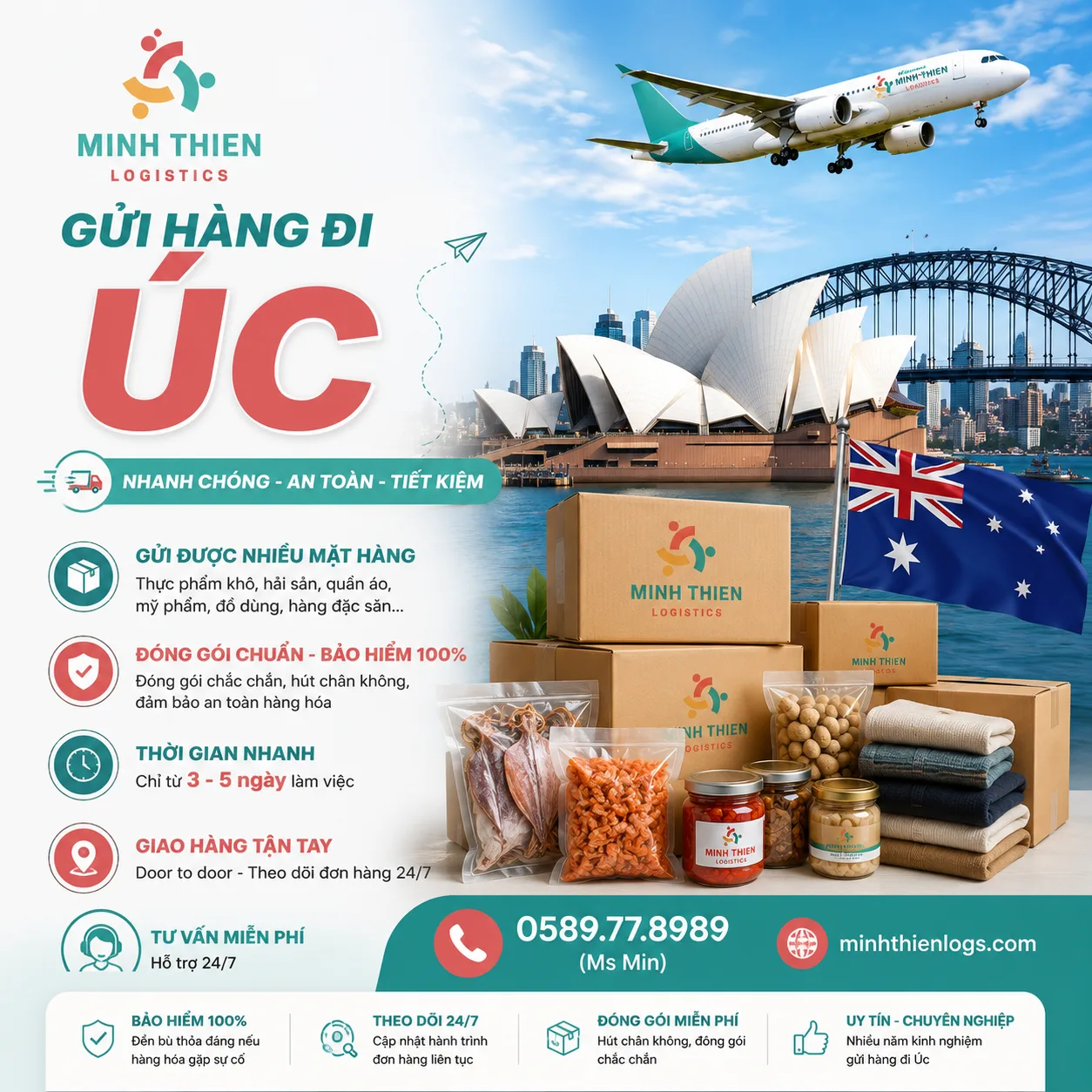 Gửi Hàng Đi Úc Đường Hàng Không: Quy Định Kiểm Dịch & Thủ Tục 2024